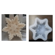 Silikonová forma na vosk Vločka